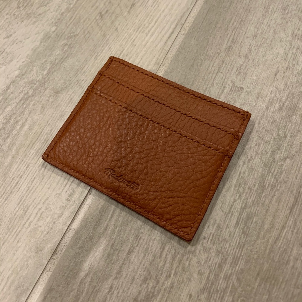 NEW Madewell Leather Card Holder